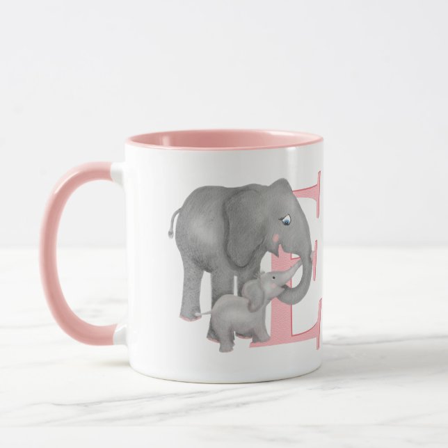 Animal ABC E é para caneca de elefante (Esquerda)