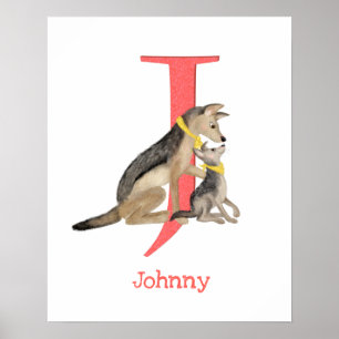 Animal ABC J é para impressão de chacal