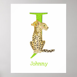 Animal ABC J é para impressão de jaguar