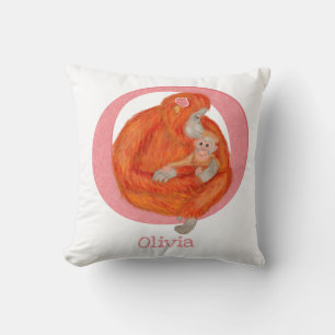 Animal ABC O é para almofada de orangotango