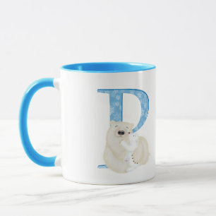 Animal ABC P é para caneca de urso polar