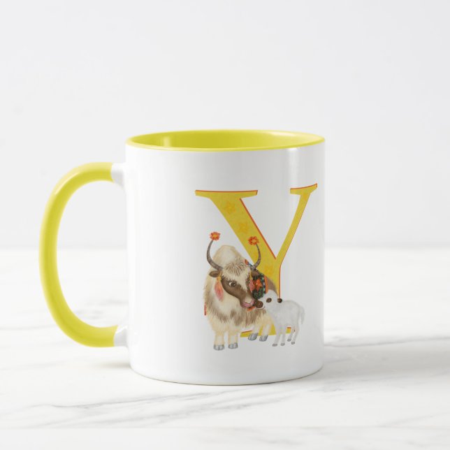 Animal ABC Y é para caneca de iaque (Esquerda)