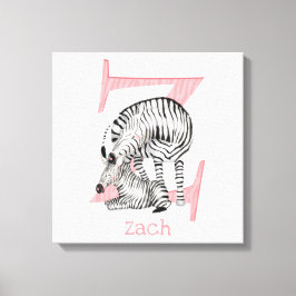 Animal ABC Z é para impressão de tela de zebra