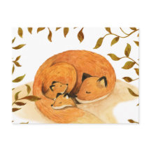 animal da floresta raposa da floresta Cartão posta