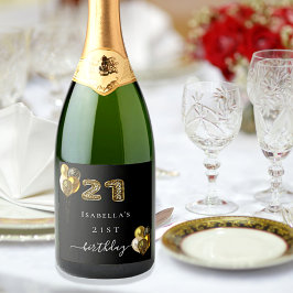 animal-leopardo-aniversário de 21 anos preto