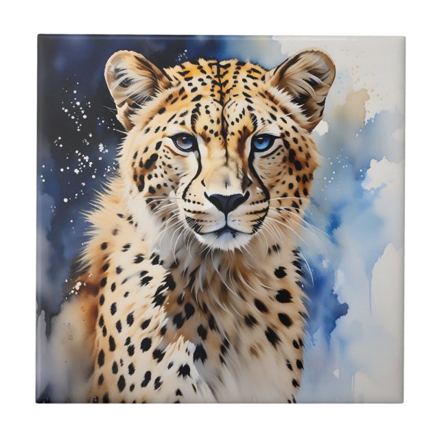 Animal Safari Cheetah Watercolor (Frente)