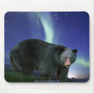 Animal-suporte Mousepad da arte do urso preto