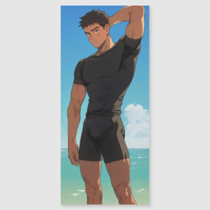 Anime Boy na Praia