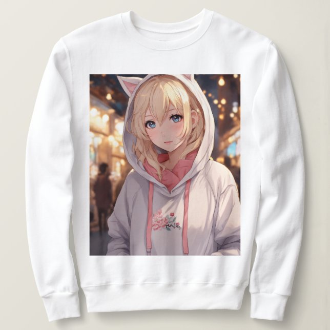 Anime Cutie na Camiseta Maravilha (Frente do Design)
