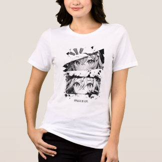 Anime Girl Graphic White T-Shirt