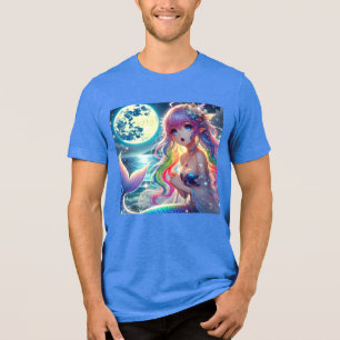 Anime Girl Singing Moonlight Pixie Rainbow Mermaid