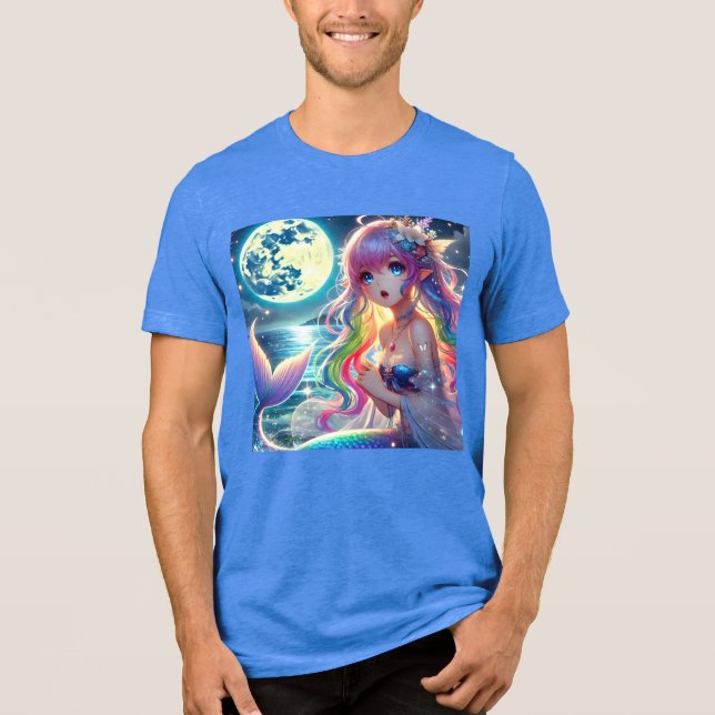 Anime Girl Singing Moonlight Pixie Rainbow Mermaid (Frente)