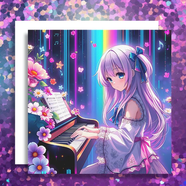 Anime Girl tocando piano (Criador carregado)