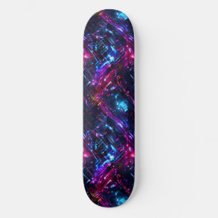 Animê Japonês Legal de Cibercpunk Skateboard