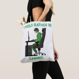Anime Manga Computador Gamer Boy Tote Bag