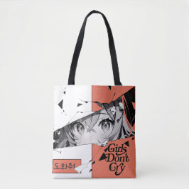 Anime Manga Girl Eyes Tote Bag