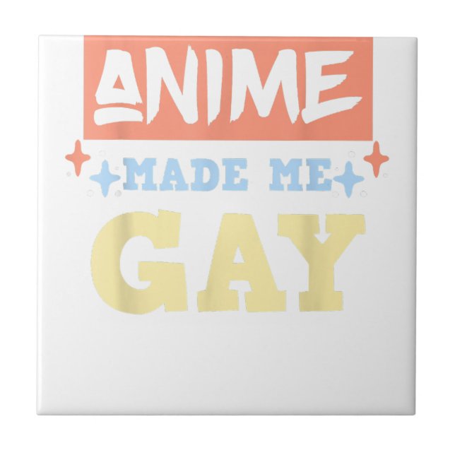 Anime Me Fez Gay Engraçado Anime Meme LBTQ Orgulho (Frente)