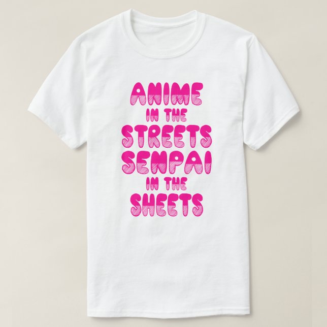 Anime nas ruas, Senpai na camisa das folhas (Frente do Design)