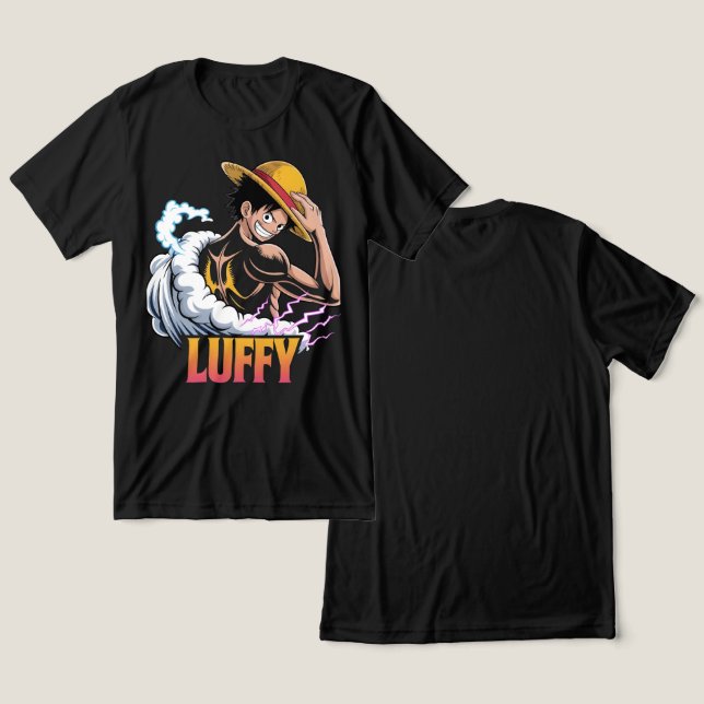 Anime Pirate Warrior Sticker – Straw Hat Hero Powe (Design Frente e Verso)