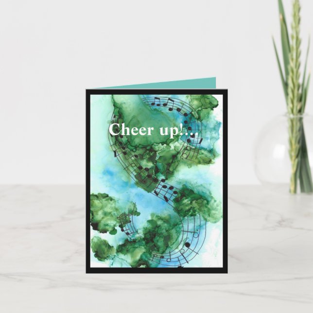 Anime-se com o cartão de música de fundo (Frente)