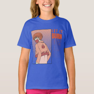 Anime T-Shirt Deixar queimar Camisa Camisa de