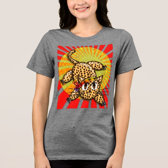 Anime Ultra Fofo do Leopardo Kitty Faixa de Cabelo (Frente)