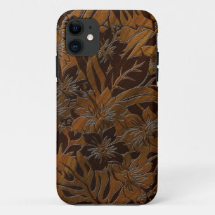 Anini Beach Faux Wood Hawaiian iPhone 5 Capas