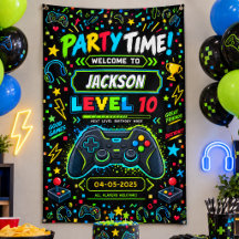 Aniversariante de 10 anos Fã de Games Faça a Festa
