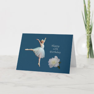 Aniversário, 10º, Ballerina e Cartão de Pensão Bra