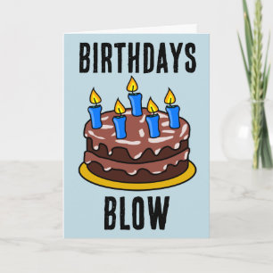 ANIVERSÁRIO BLOQUEIA CARTÃO DE GREETING DE BOLO EN