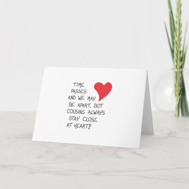 ANIVERSÁRIO: CARTÃO "COUSIN" E "MELHOR AMIGO" (Frente)