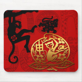 Aniversário chinês Mousepad do zodíaco do ano do