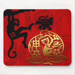 Aniversário chinês Mousepad do zodíaco do ano do