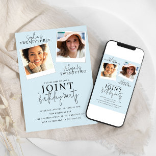 Aniversário comum   2 Convite fotográfico