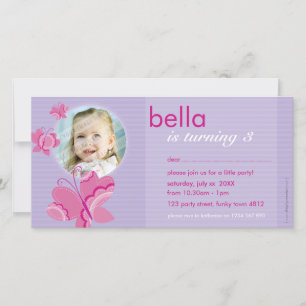 ANIVERSÁRIO CONVIDA CARTÕES DE FOTOS: flutterbyb