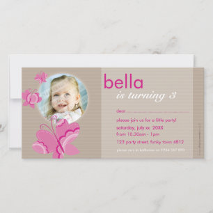 ANIVERSÁRIO CONVITE O CARTÕES DE FOTOS: flutterbyb