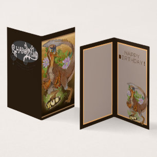 Aniversário da Arte Selvagem do Dinossauro Raptor