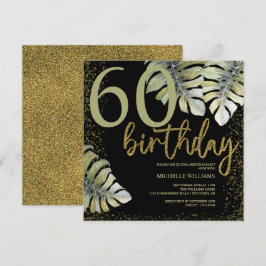 Aniversário da Caligrafia Dourada Elegante