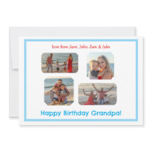 Aniversário da FOTO de Borda Azul