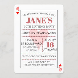 Aniversário da Rainha do Coração Jogando Cartões