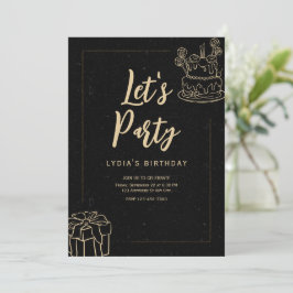 Aniversário da Surpresa do Convite de festas de Ce