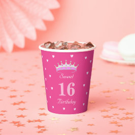 Aniversário de 16 anos doce em rosa