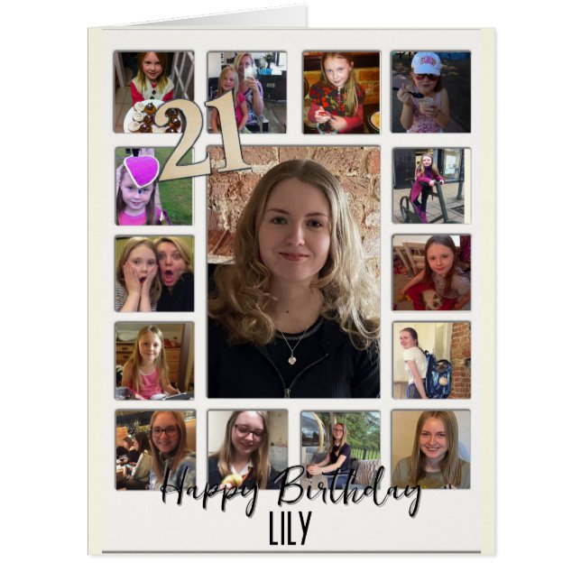 aniversário de 21 anos Almond floresce convite de  (Frente)