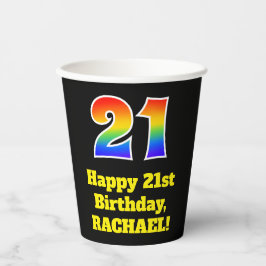 aniversário de 21 anos: Colorido, Divertido, excit
