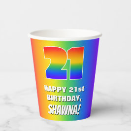 aniversário de 21 anos: Padrão cotovelo colorido n