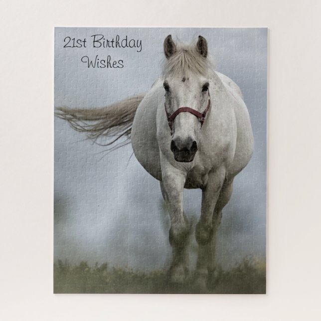 aniversário de 21 anos. Quebra-cabeça de serra (Vertical)