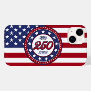 Aniversário de 250 anos da América com a bandeira 