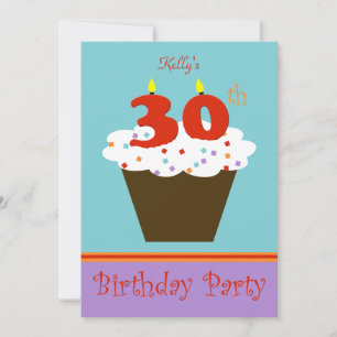 aniversário de 30 anos Convite de festas 30 Velas