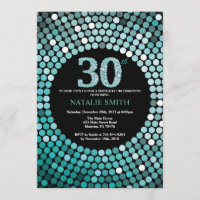 aniversário de 30 anos Convite para apresentação d