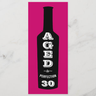aniversário de 30 anos: Convites de Vinho Envelhe